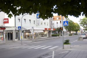 Einkaufsstraße Olching City nahe bei München