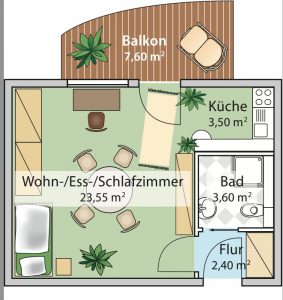 Grundriss Appartement